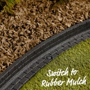 GroundSmart 12+ Year Cypress Rubber Mulch, 75 Cu Ft