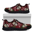 thumbnail image 5 of Fashion Sugar Skull Design Rose Print Lightweight Lace Up Platform Sneakers Summer Comfortable Breathable Shoes, 5 of 8