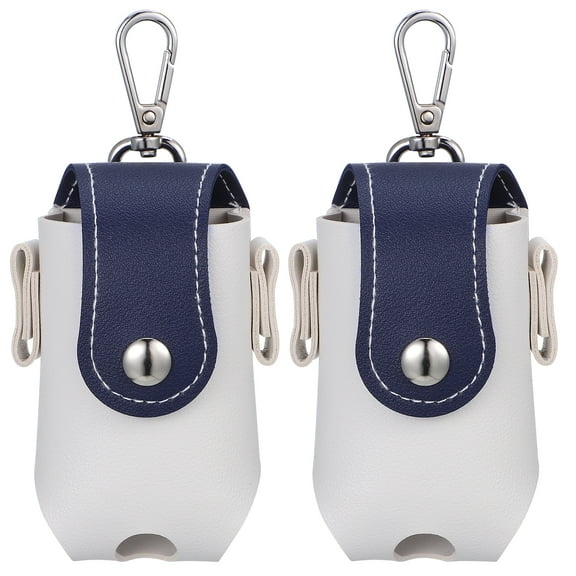 HOMEMAXS  2 Pcs Golf Bag Stand Attachment Tool Leather Case Ball Stud