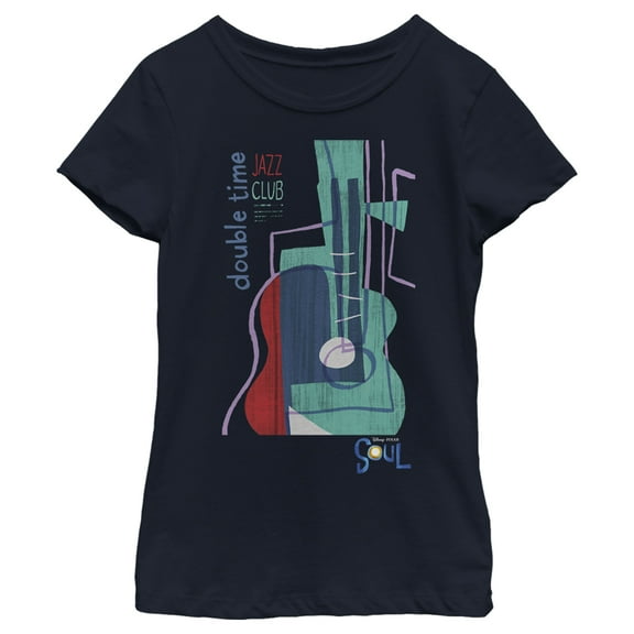 Girl's Soul Double Time Club  Graphic Tee Navy Blue X Large