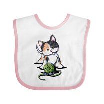 Inktastic Calico Kitten For Darks Boys or Girls Baby Bib