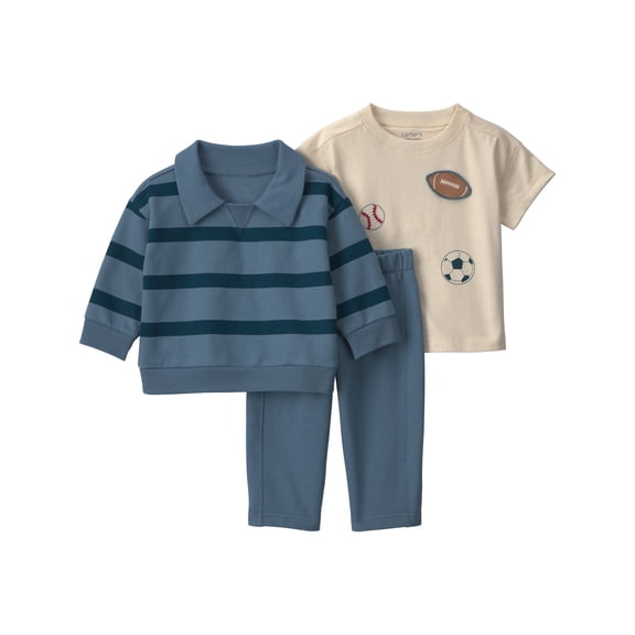 Carter's Child of Mine Baby Boy Outfit Set, 3-Piece, 0-24 Months