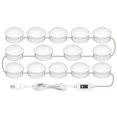 thumbnail image 2 of Sunjoy Tech 1 Set Vanity Mirror Lights Soft Lighting Eye Protection Smart Hand Sensor Adjustable Brightness Illumination 5V Bathroom Mirror Light Dressing Table Lamps for Home Use, 2 of 8
