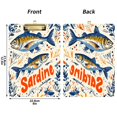 thumbnail image 5 of FORMRS Acrylic Clipboard with Low Profile Clip Standard A4 Letter Size, 12.5" x 9", Blue Sardines Pattern, 5 of 8
