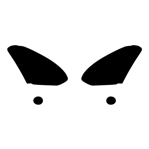 Rvinyl Headlight Protection Film Covers Compatible with Nissan Rogue 2008-2013 - Matte Smoke