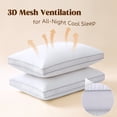 thumbnail image 6 of Yalamila Goose Feather Down Pillows Queen Size Set of 2, Gusseted Support Pillows with 100% Cotton Cover, Luxury Breathable Sleeping Bed Pillows for Side, Back or Stomach Sleeper (White, 20"x30" ), 6 of 11