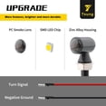 thumbnail image 3 of Mini Motorcycle Turn Signals LED Light Micro Blinkers for Front/Rear Universal Aftermarket Small Indicator for Cafe Racer Bobber Cruiser Street Bikes (Black-Smoked Lens), 3 of 5