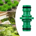 thumbnail image 3 of 10 x Hose Pipe Connector Double Male Plastic Quick Fix Click on Rubber O Ring, 3 of 11