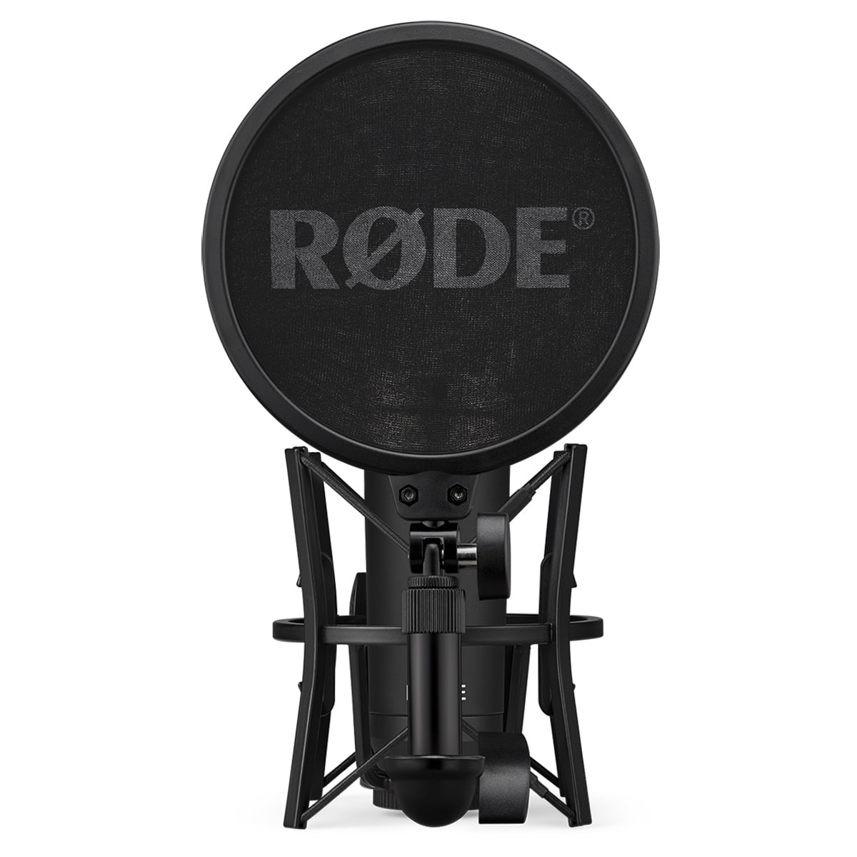 Rode Signature Series NT1 Cardioid Condenser Studio Microphone, Black, Bundle with H&A Microphone Stand and TAPH100 Studio Monitor Headphones