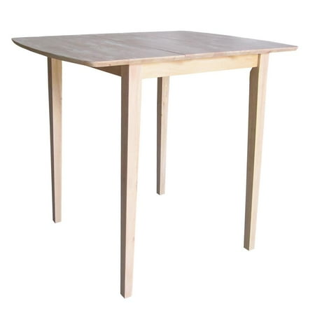 International Concepts Unfinished Square/Rectangular Bar Height Dining Table