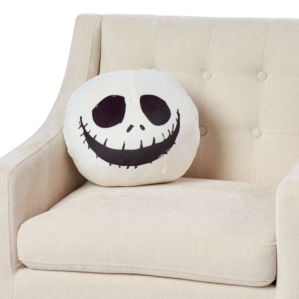 Nightmare Before Christmas Big Smile Disney Kids Round Cloud Pillow, 11 inches