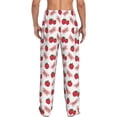 thumbnail image 3 of Uemuo Strawberry Pattern Men's Wide Leg Palazzo Lounge Pants with Pockets Light Weight Loose Comfy Casual Pajama Pants-XX-Large, 3 of 9