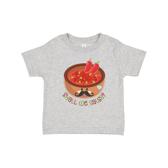 Inktastic Shall We Salsa? Bowl of Dip with Mustache Boys or Girls Baby T-Shirt