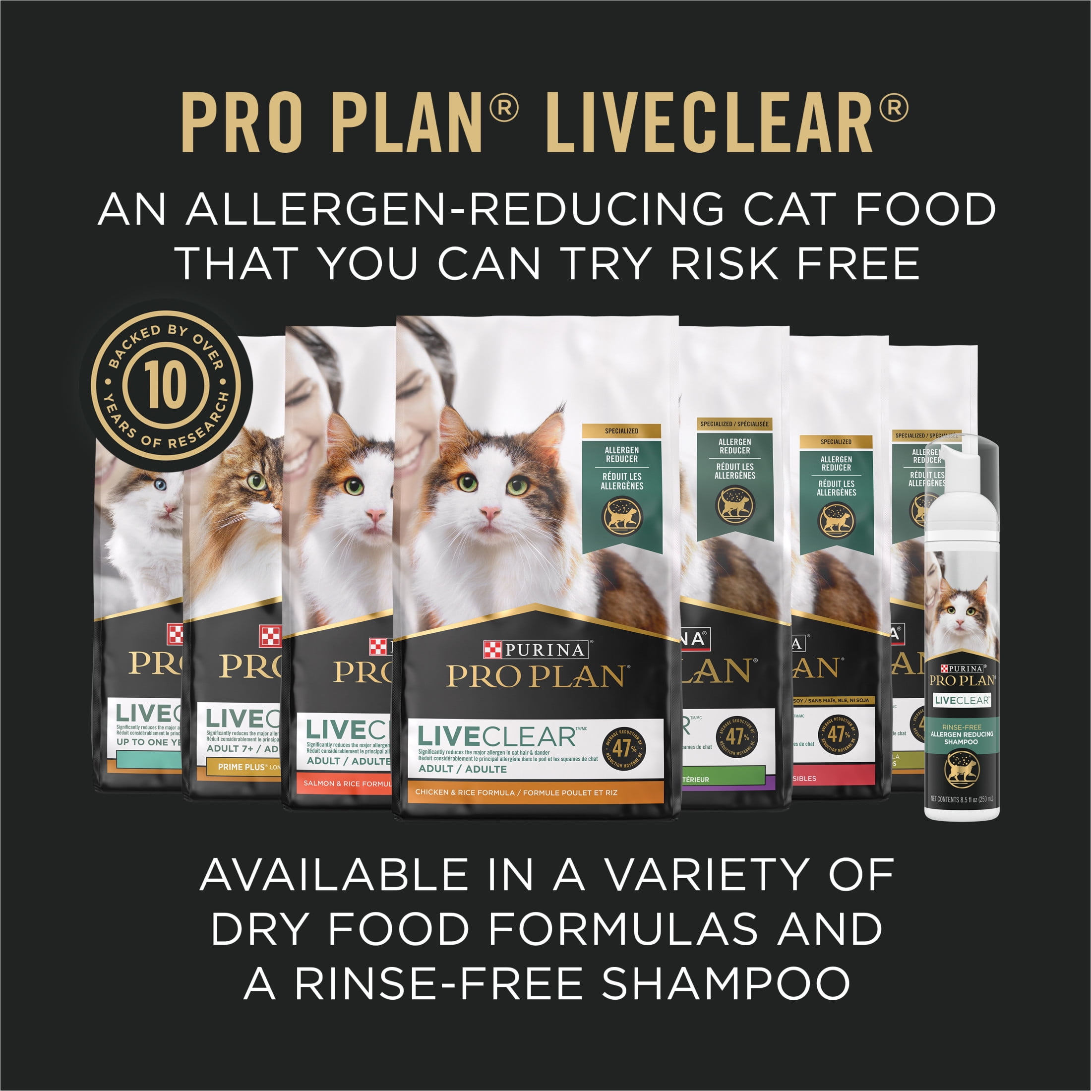 Purina Pro Plan Specialized LiveClear Salmon & Rice, Dry Cat Food, 7.26 kg