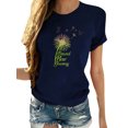 thumbnail image 1 of Avamo T-Shirts pour Femmes Col Rond Manches Courtes Hauts Décontractés Tunique d'Été Blouse Verte Cachée m, 1 of 2