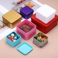 thumbnail image 4 of Uxcell 2Pcs Metal Tin Box, 2.4x1.5" Square Empty Tinplate Containers with Lid Portable Storage Box Candy Jars for Valentine's Day, Candle Jewelry Craft Storage Home Organizer, Pink, 4 of 7