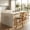 Beige-1, variant on French Country Bar Stools Set of 2, Grey Rattan Counter Height Stools, Linen Upholstered, Farmhouse Wooden Barstools with Cane Back, Kitchen Island Chairs, Sillas para Barra de Cocina (Gray, 2 Pcs)