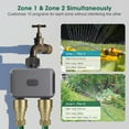 thumbnail image 6 of INSOMA WiFi Water Timer for Garden Hose with Brass Inlet & Outlet, Smart Hose Timer with USB WiFi Hub, APP & Voice Control, 2-Zone Sprinkler Drip Irrigation System Controller for Yard Lawn Watering, 6 of 9