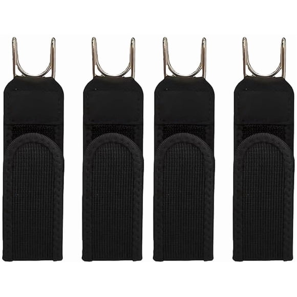 4 Pieces - Buckleless Belt - Elastic Comfort Belt - 1.5 inches wide - Black - Stretchable Trouser Belt - Invisible Stretch Waistband - For Trousers, Jeans, Casual, Workwear - Adjustable Buckleless