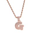 thumbnail image 1 of Collar Chapado en 18 , con Colgantes de D G, Adornos de Joyas Oro rosa, 1 of 6