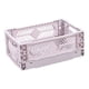 thumbnail image 3 of Caja de almacenamiento plegable, organizador de almacenamiento, decoración, portatarjetas lateral, organizador de cajones de oficina para Púrpura, 3 of 8