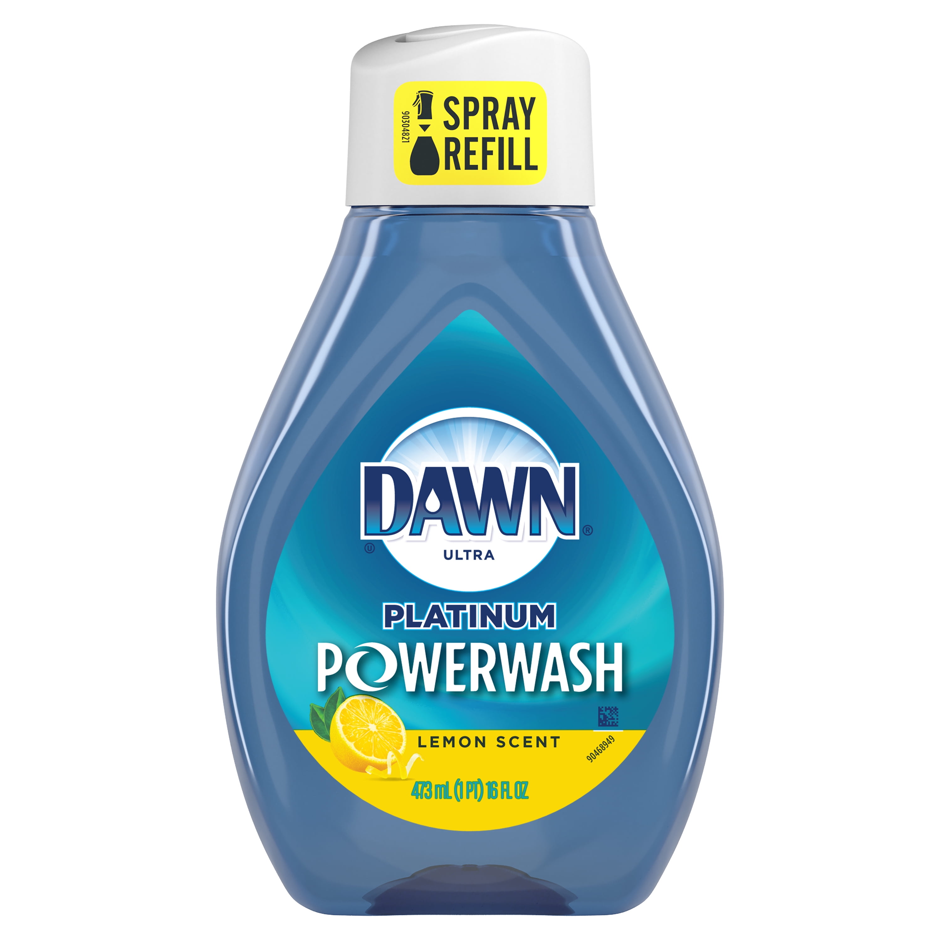 Dawn Platinum Powerwash Dish Spray, Dish Soap, Lemon Refill, 16oz