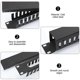 thumbnail image 2 of 1pc Rack Mount Cable Management Steel Cable Organizer Cable Raceway Rack, 2 of 4