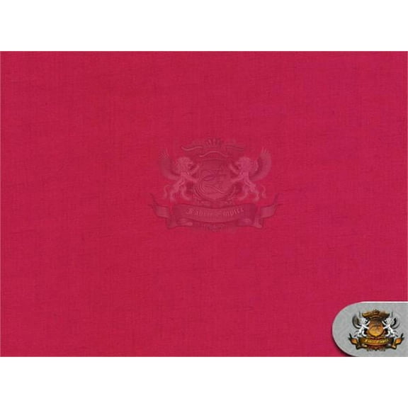 Polyester Cotton Broadcloth FUCHSIA Fabric / 60" W / Sold By the Yard