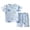 Blue, variant on Nwiuh Baby Boy Girl Cotton Outfits 2-Piece Cute Cartoon Track Suit Toddler Casual Short Sleeve Shirt Wide Leg Shorts Set Sweatsuit (Pink, 12-18 Months)