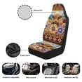 thumbnail image 6 of Yuyamidu Southwest Aztec Horse Car Seat Cover for Front Seat Green High Back Saddle Blankets Auto Seat Covers Auto Seat Accessories for SUV Truck Sedan Van, 6 of 7