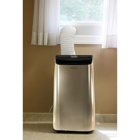 Amana - Portable Air Conditioner with Remote Control for Rooms up to 450-Sq. Ft. - Gold/Black