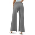 thumbnail image 3 of Women's Stretchy Wide Leg Palazzo Lounge Pants Casual Comfy High Waist Palazzo Pants, 3 of 11