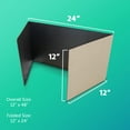thumbnail image 3 of Flipside Products 18222 Carrel Ondulé, Noir - Lot de 24, 3 of 4