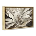 thumbnail image 3 of Stupell Industries White Palm Curves Gold Framed Floater Canvas Wall Art design by Norm Stelfox, 17 x 25, 3 of 9