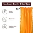 thumbnail image 4 of Lined-Pumpkin Rod Pocket  Sheer Sari Curtain / Drape  - 60W x 96L - Pair, 4 of 4