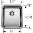 thumbnail image 2 of Blanco 442767 Formera Bar Bowl, Stainless Steel, 2 of 5