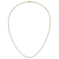 thumbnail image 4 of Primal Gold 14 Karat Yellow Gold 5-6mm Round White Saltwater Akoya Cultured Pearl Necklace, 4 of 4