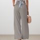 thumbnail image 5 of Pantalones con bolsillos Pantalones casuales con cintura elástica Línea H Traje de vacaciones holgado, 5 of 7