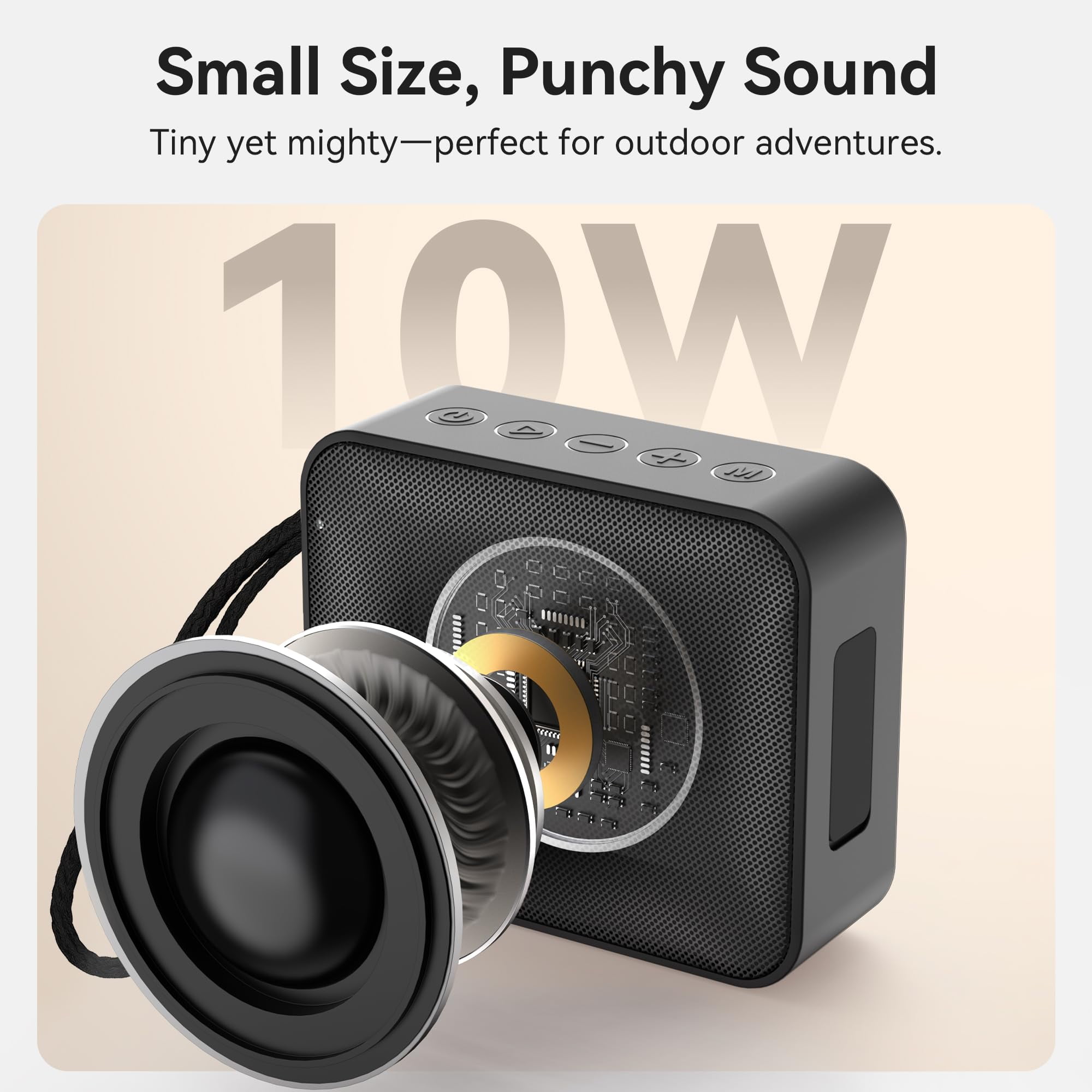 Oraolo Bluetooth Speaker IPX7 Waterproof with TWS Pairing, 30W Powerful Bass, Bluetooth 5.4/AUX/TF Card, Portable Wireless Speaker for Pool, Beach, Shower
