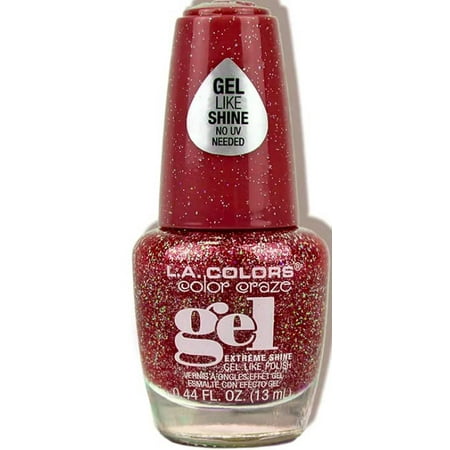 L.A. COLORS Demo - Color Craze Shimmer Gel Polish, Crush CNL284