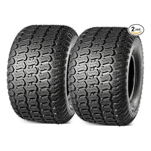 20x10.00-8 Lawn Mower Tires, 20x10-8 Tractor Turf Tire, 20x10x8 NHS Tires, 4PR/Ply Tubeless, Set of 2