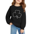 thumbnail image 2 of Mercatoo Boys Girls St 𝐏atricks Day Sweatshirt Toddler Cloverss Sweater Shirts Long Sleeve Pullover Tops Kids Sweatshirts, 2 of 5