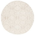 thumbnail image 2 of SAFAVIEH Blossom Asher Geometric Wool Area Rug, Beige/Ivory, 10' x 10' Round, 2 of 9