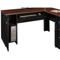 thumbnail image 3 of Pemberly Row Bureau d'Ordinateur en Bois en L, Noir, 3 of 4