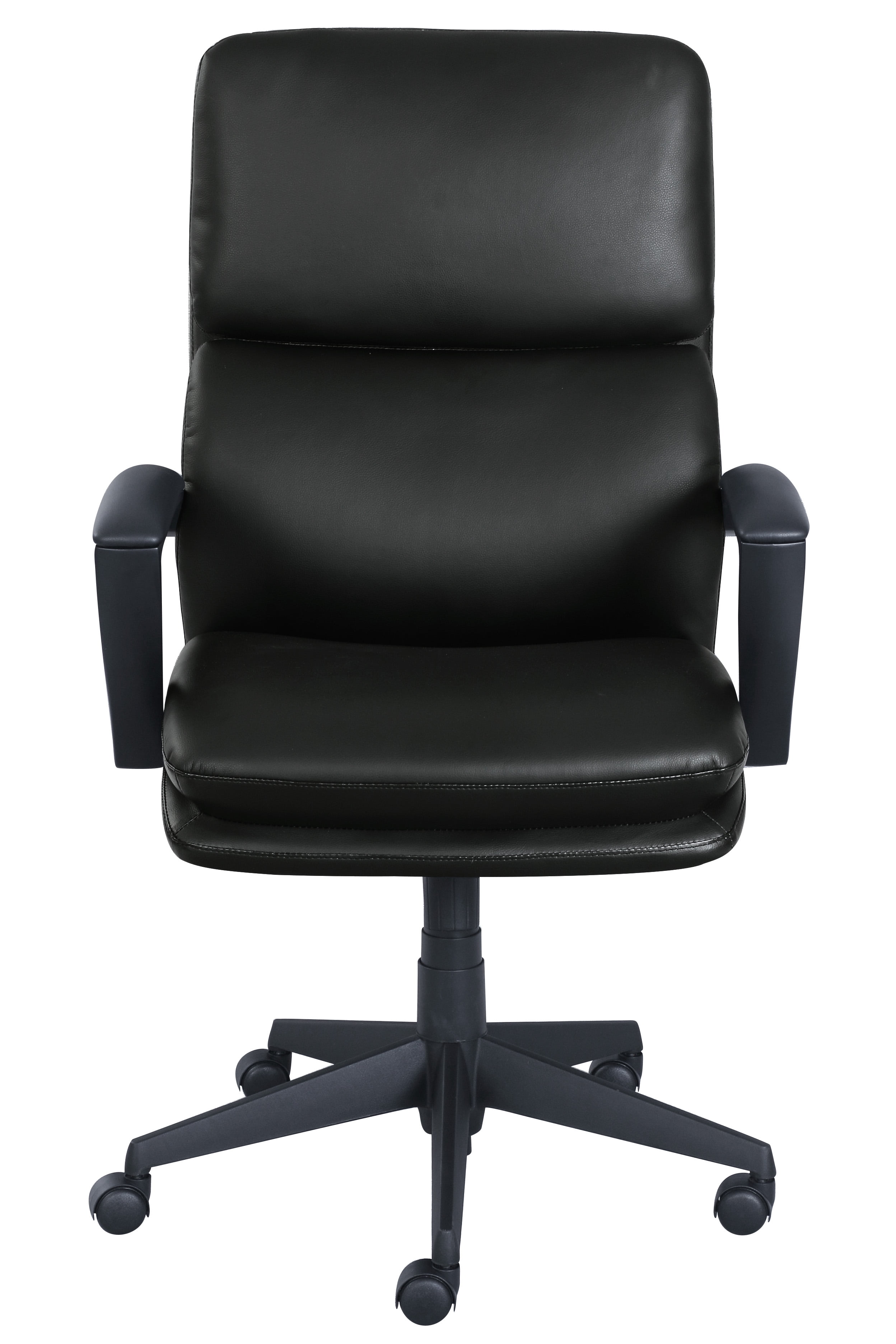 Serta Style Office Chair, Black Bonded Leather