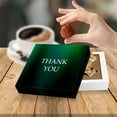 thumbnail image 2 of CoolGiftBox Sleek Green Thank You Gift Box | Chocolate Truffles for Coworker appreciation, Promo items for business | Exclusive Recognition Sets | Pack of 6, 2 of 4