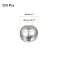 thumbnail image 2 of 500uds Cuentas Espaciadoras Redondas Suave 5mm Tono Plata Unique Bargains, 2 of 6
