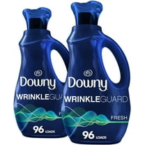 Wrinkleguard Laundry Fabric Softener Liquid, Fresh Scent, Two 48oz Bottles, 192 Total Loads