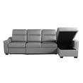 thumbnail image 5 of Relax-A-Lounger Princeton Sectional Recliner Sofa in Gray Vegan Faux Leather, 5 of 17