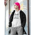 thumbnail image 2 of Faith Over Fear.
 Hoodie Women -Image by Shutterstock, Female 3X-Large, 2 of 4